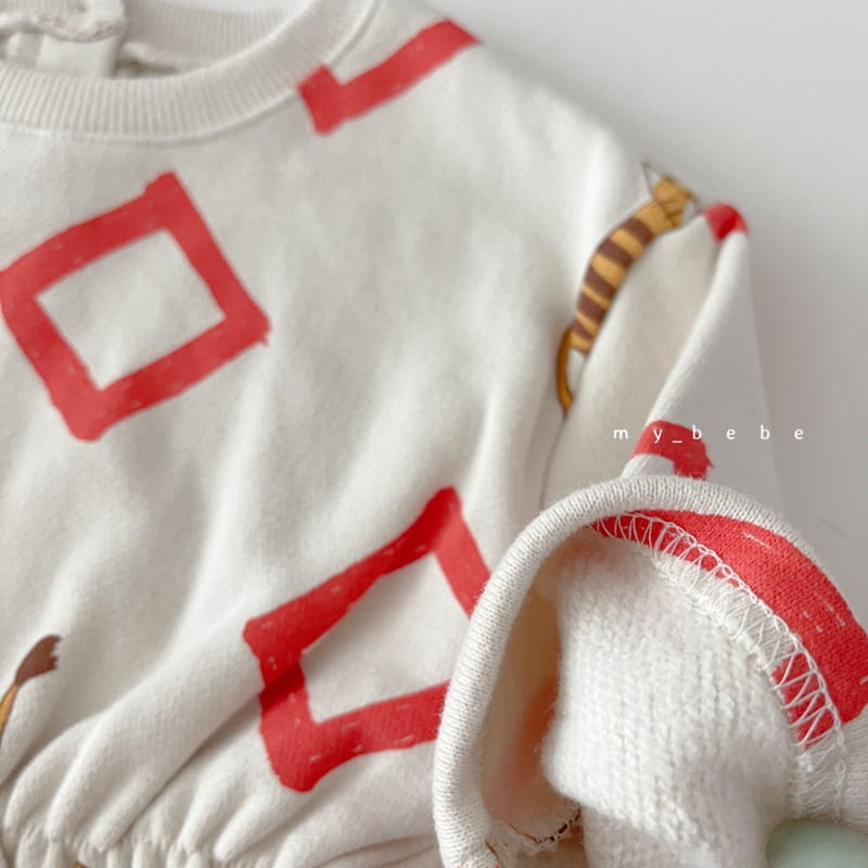 MY BEBE - Korean Children Fashion - #Kfashion4kids - Fleece Bending Bodysuit - 7