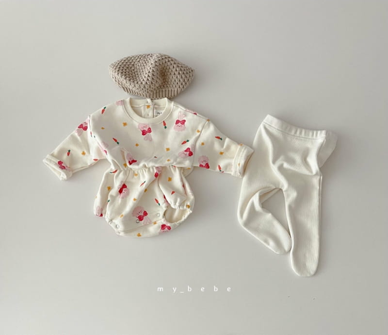 MY BEBE - Korean Children Fashion - #Kfashion4kids - Fleece Bending Bodysuit - 8