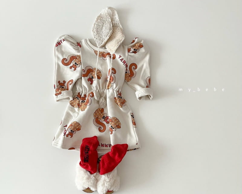 MY BEBE - Korean Children Fashion - #Kfashion4kids - Cozy Bending One-piece - 2