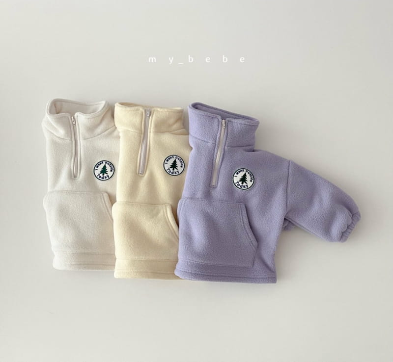 MY BEBE - Korean Children Fashion - #Kfashion4kids - Anorak Wappen Top Bottom Set