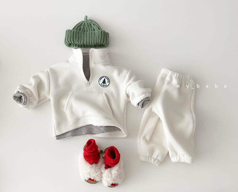 MY BEBE - Korean Children Fashion - #Kfashion4kids - Anorak Wappen Top Bottom Set - 10
