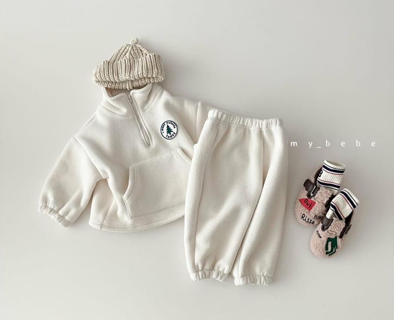 MY BEBE - Korean Children Fashion - #Kfashion4kids - Anorak Wappen Top Bottom Set - 11