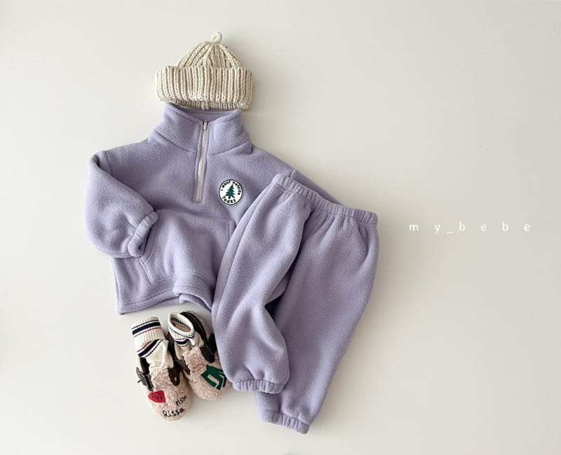 MY BEBE - Korean Children Fashion - #Kfashion4kids - Anorak Wappen Top Bottom Set - 12