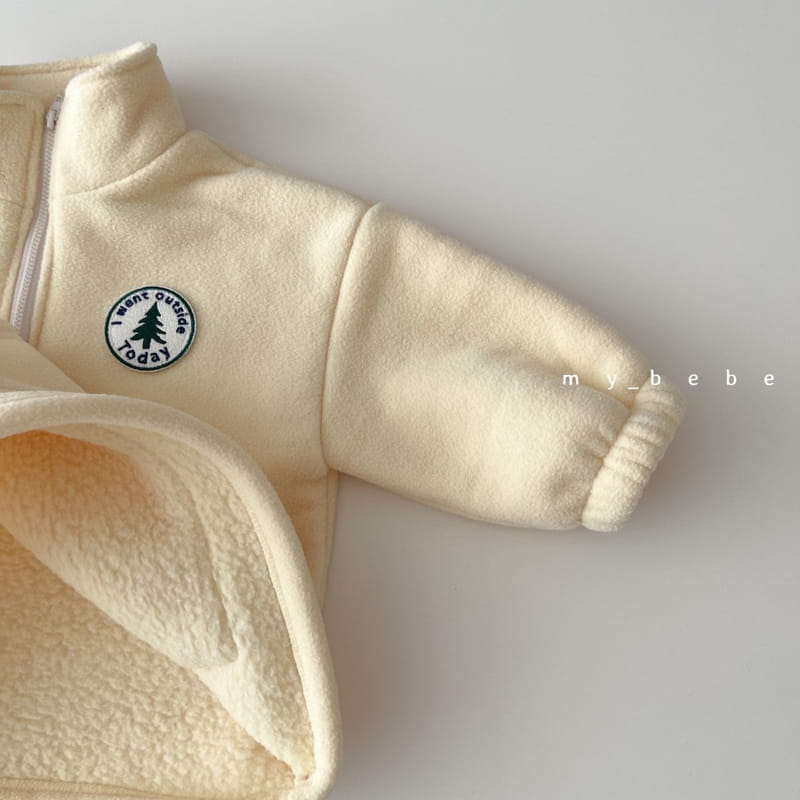 MY BEBE - Korean Children Fashion - #Kfashion4kids - Anorak Wappen Top Bottom Set - 5