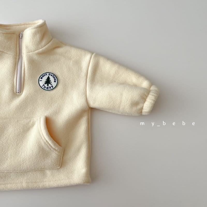 MY BEBE - Korean Children Fashion - #Kfashion4kids - Anorak Wappen Top Bottom Set - 9