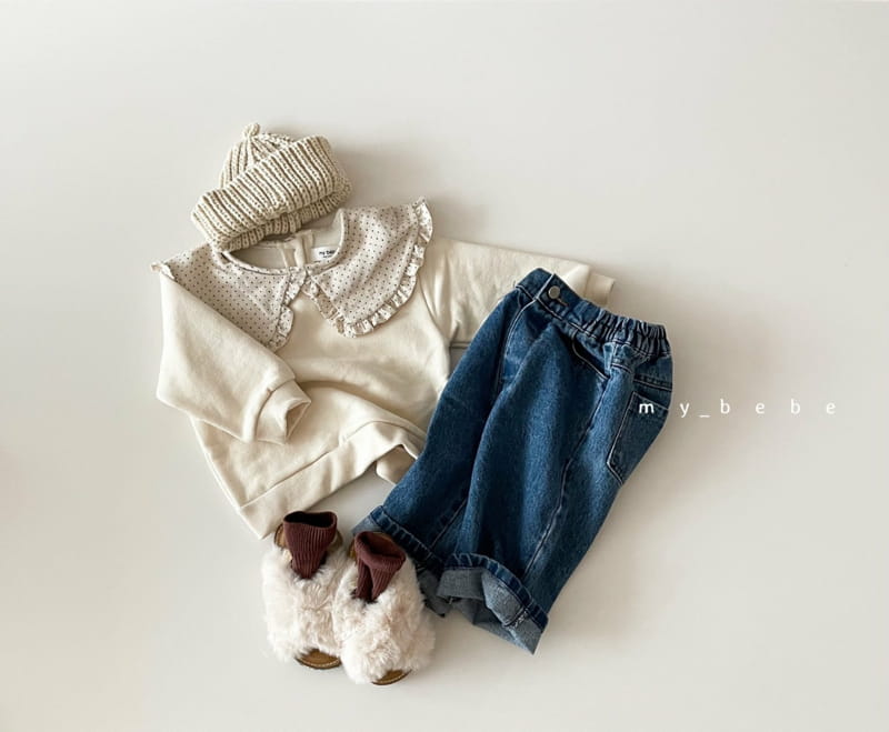 MY BEBE - Korean Children Fashion - #Kfashion4kids - Frill Collar Sweatshirt - 10