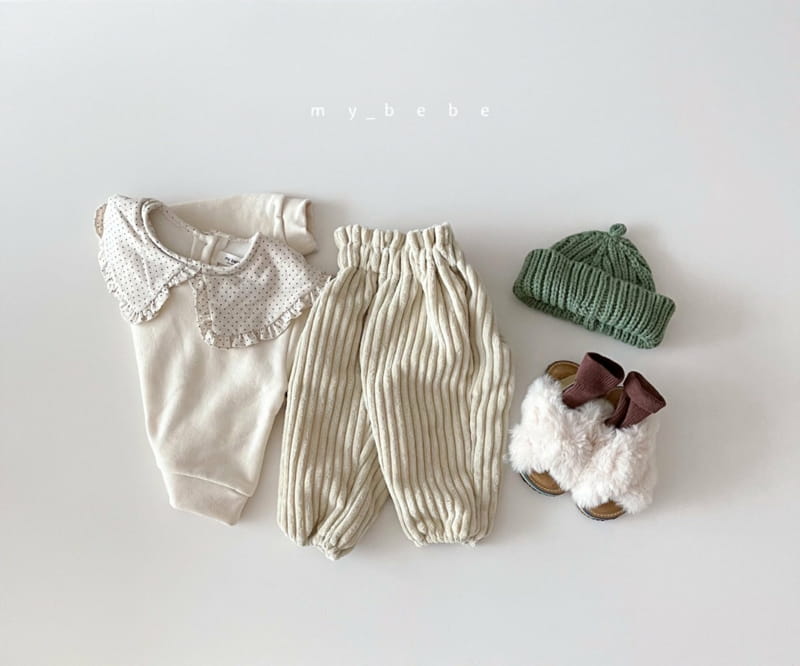 MY BEBE - Korean Children Fashion - #Kfashion4kids - Frill Collar Sweatshirt - 11