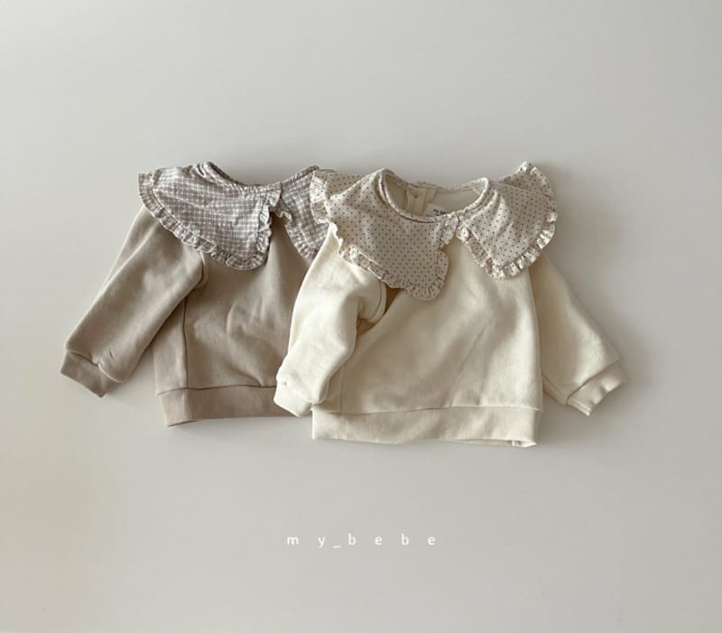 MY BEBE - Korean Children Fashion - #Kfashion4kids - Frill Collar Sweatshirt - 2
