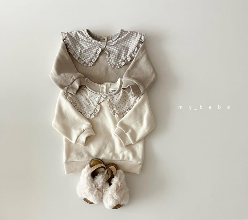 MY BEBE - Korean Children Fashion - #Kfashion4kids - Frill Collar Sweatshirt - 4