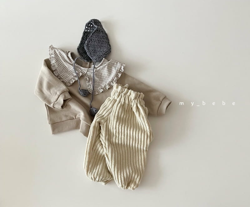 MY BEBE - Korean Children Fashion - #Kfashion4kids - Frill Collar Sweatshirt - 5