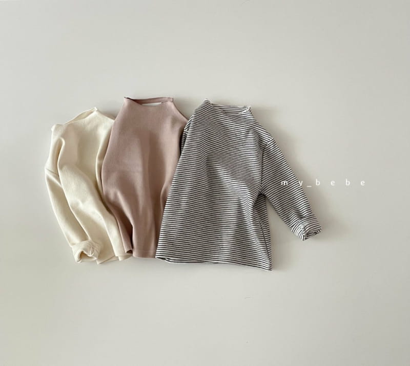 MY BEBE - Korean Children Fashion - #Kfashion4kids - Half Basic Tee - 3