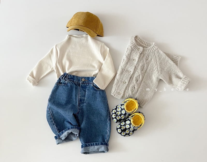 MY BEBE - Korean Children Fashion - #Kfashion4kids - Half Basic Tee - 4