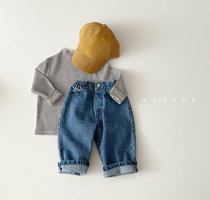 MY BEBE - Korean Children Fashion - #Kfashion4kids - Half Basic Tee - 8