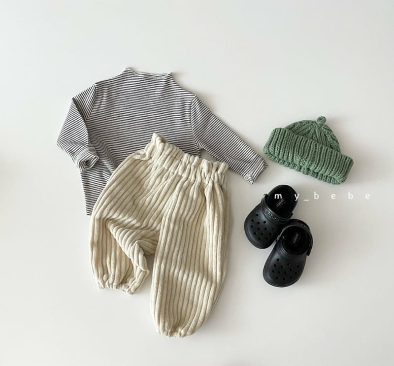MY BEBE - Korean Children Fashion - #Kfashion4kids - Half Basic Tee - 9