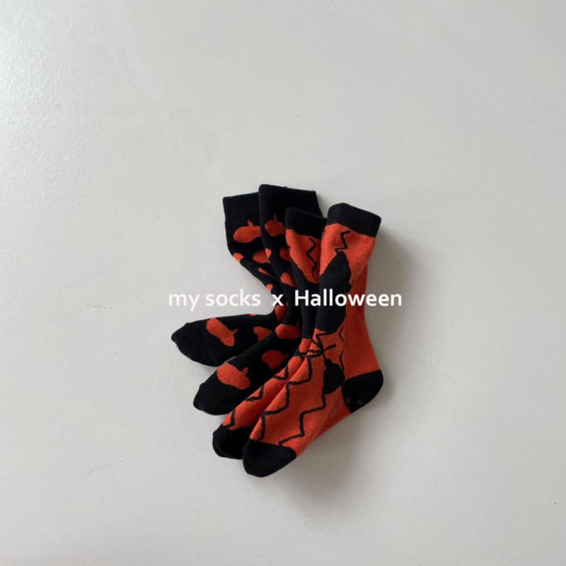 MY SOCKS - Korean Children Fashion - #Kfashion4kids - Happy Halloween Socks [set of 2] - 2