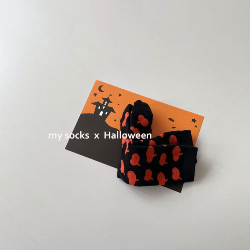 MY SOCKS - Korean Children Fashion - #Kfashion4kids - Happy Halloween Socks [set of 2] - 6
