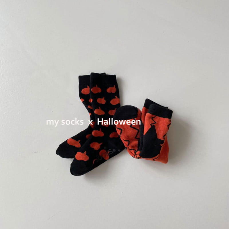 MY SOCKS - Korean Children Fashion - #Kfashion4kids - Happy Halloween Socks [set of 2] - 7