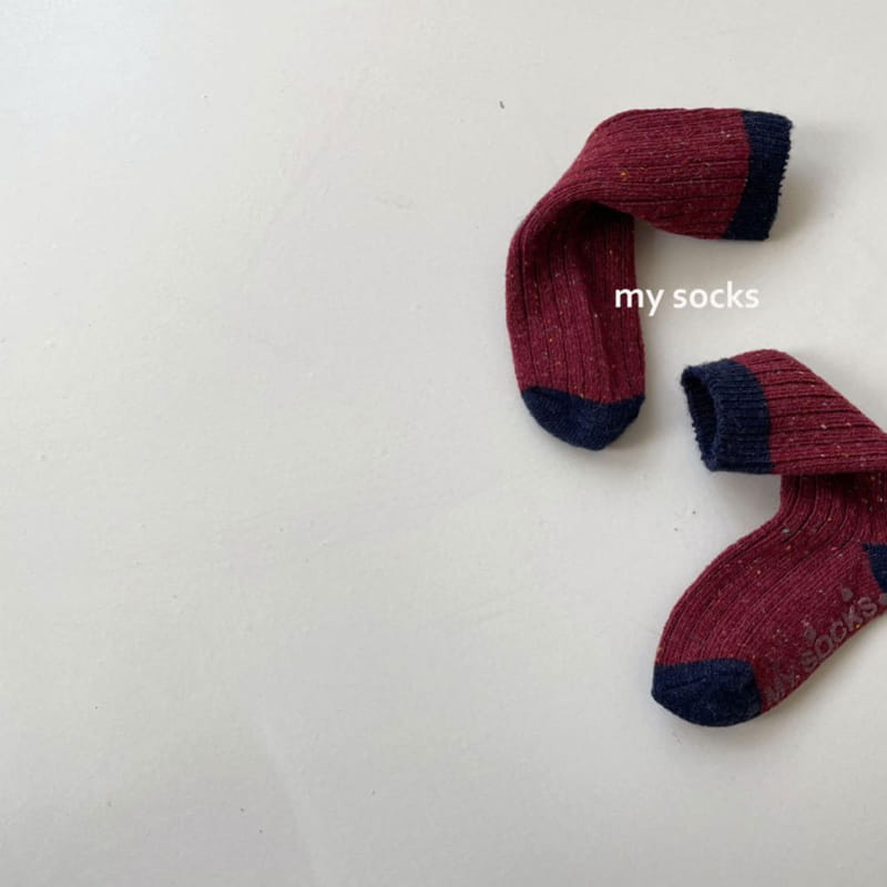 MY SOCKS - Korean Children Fashion - #Kfashion4kids - Spain Socks [set of 2color] - 2