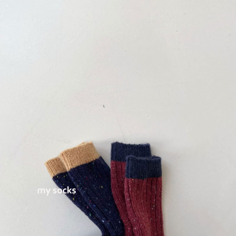 MY SOCKS - Korean Children Fashion - #Kfashion4kids - Spain Socks [set of 2color] - 5