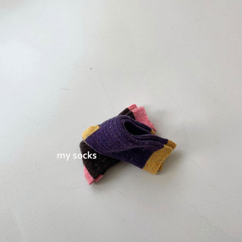 MY SOCKS - Korean Children Fashion - #Kfashion4kids - Denmark Socks [set of 2 color]