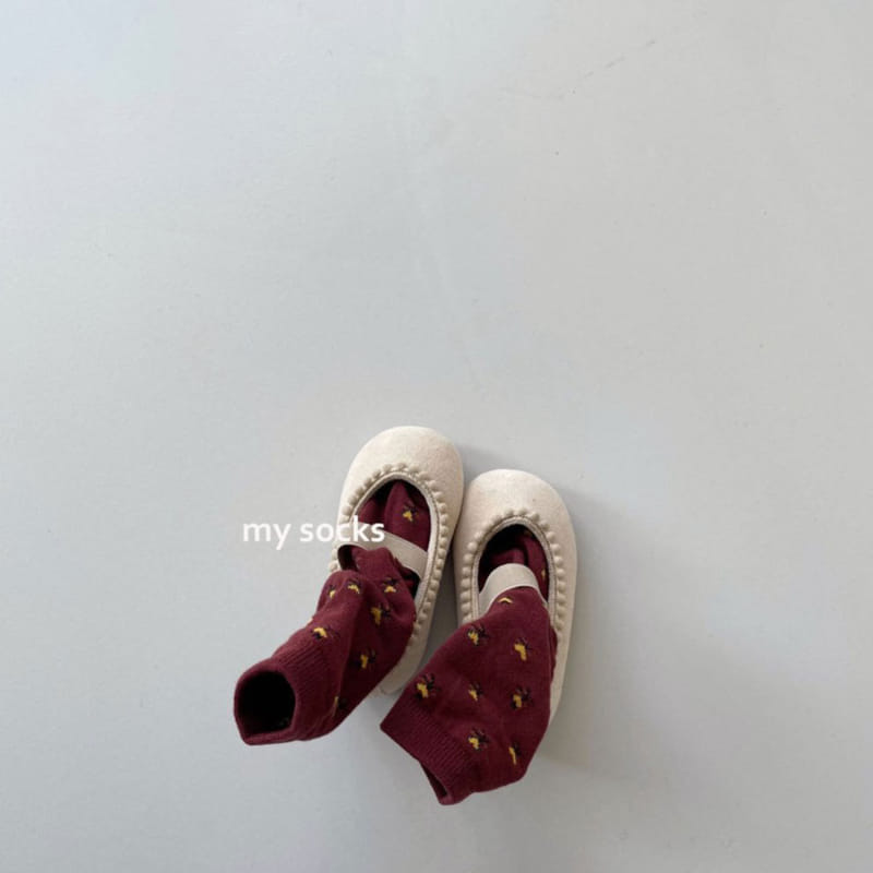 MY SOCKS - Korean Children Fashion - #Kfashion4kids - Honey Bee Socks [set of 2 color] - 4
