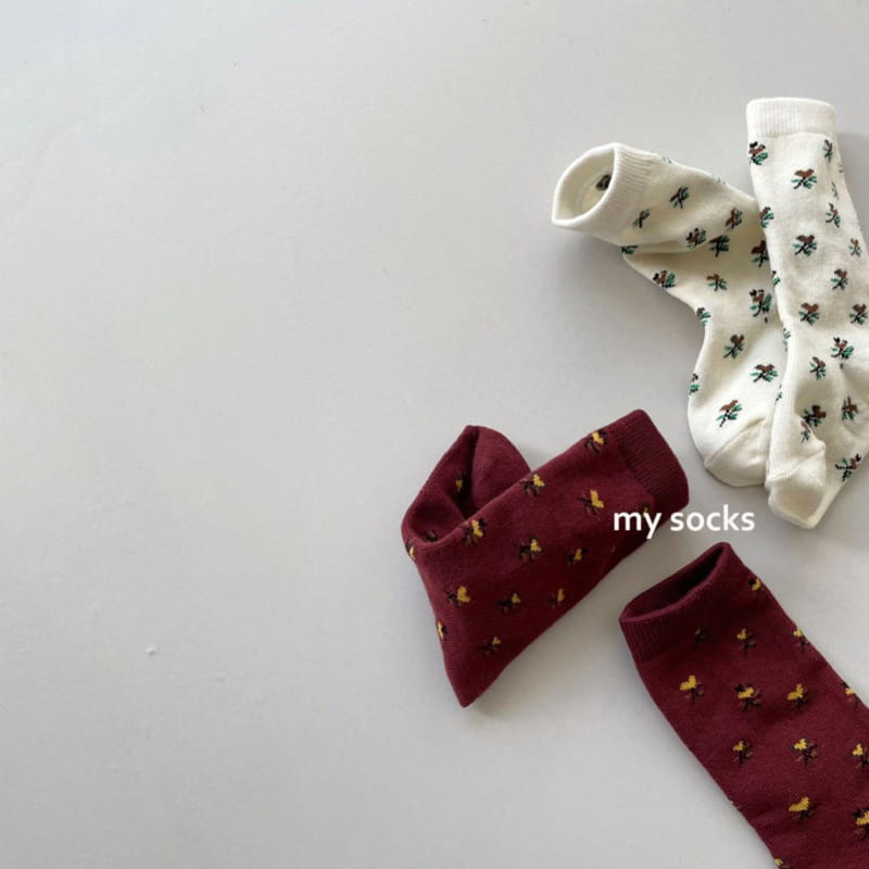 MY SOCKS - Korean Children Fashion - #Kfashion4kids - Honey Bee Socks [set of 2 color] - 6