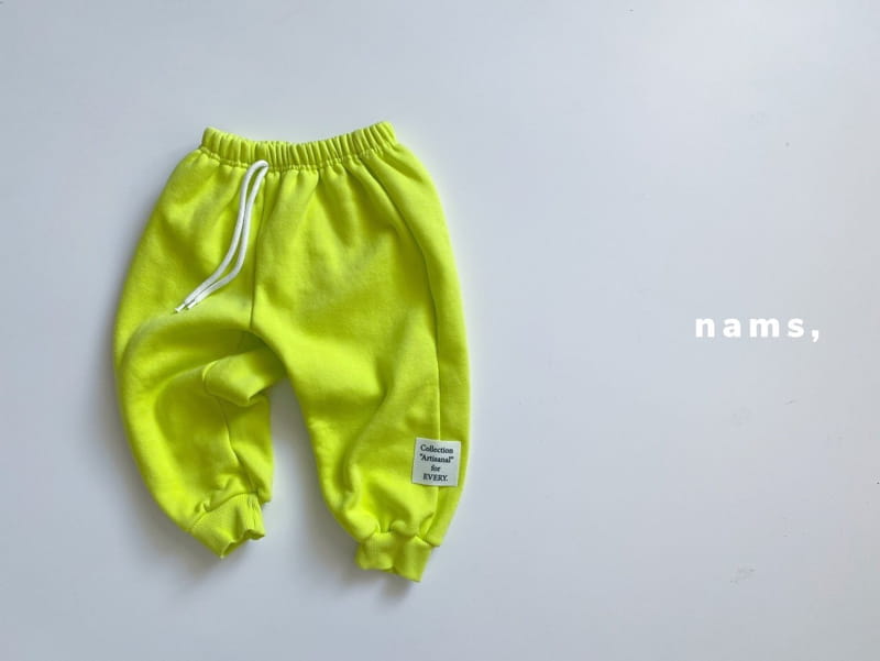 NAMS - Korean Children Fashion - #Kfashion4kids - Artisanal Label Fleece Pants - 6