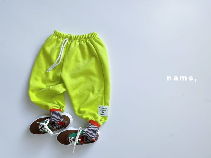 NAMS - Korean Children Fashion - #Kfashion4kids - Artisanal Label Fleece Pants - 7