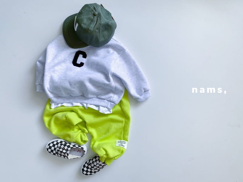 NAMS - Korean Children Fashion - #Kfashion4kids - Artisanal Label Fleece Pants - 8