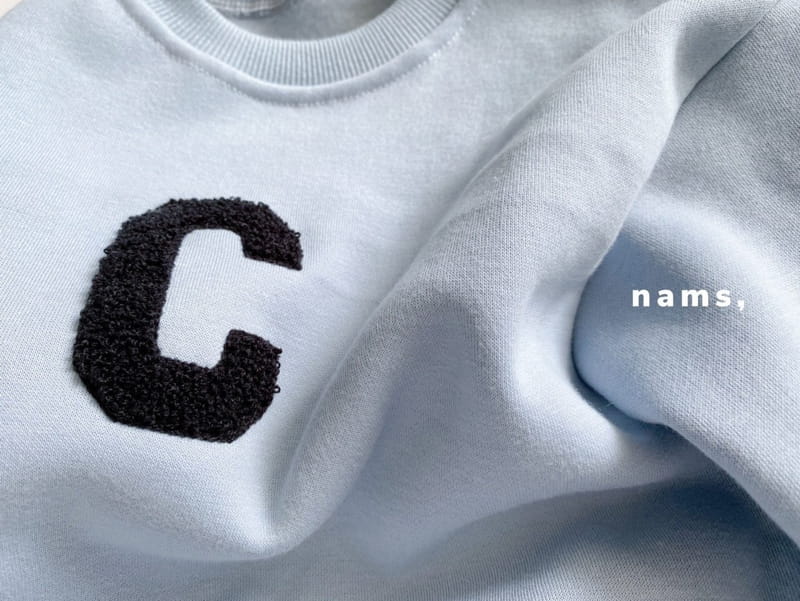 NAMS - Korean Children Fashion - #Kfashion4kids - C Embroidery Top Bottom Set - 4
