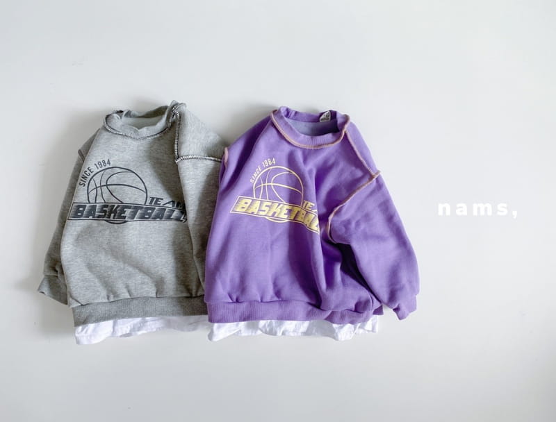 NAMS - Korean Children Fashion - #Kfashion4kids - Basket Ball Fleece Sweatshirt