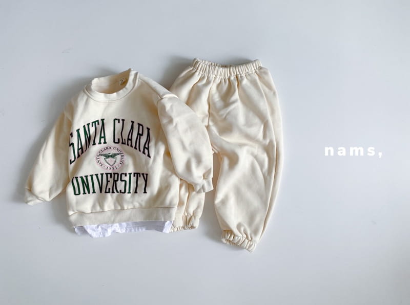 NAMS - Korean Children Fashion - #Kfashion4kids - Santau Fleece Top Bottom Set - 2