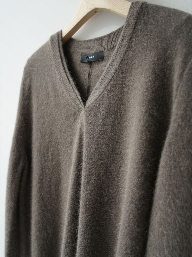 NAN - Korean Children Fashion - #Kfashion4kids - Racoon Double V Neck Knit - 3