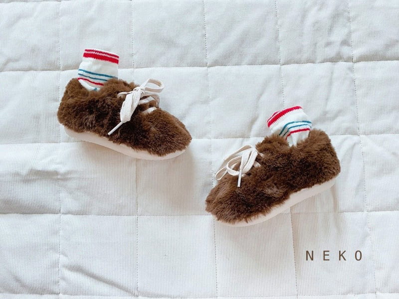 NEKO - Korean Children Fashion - #Kfashion4kids - Miu Mink Pur Sneakers - 8