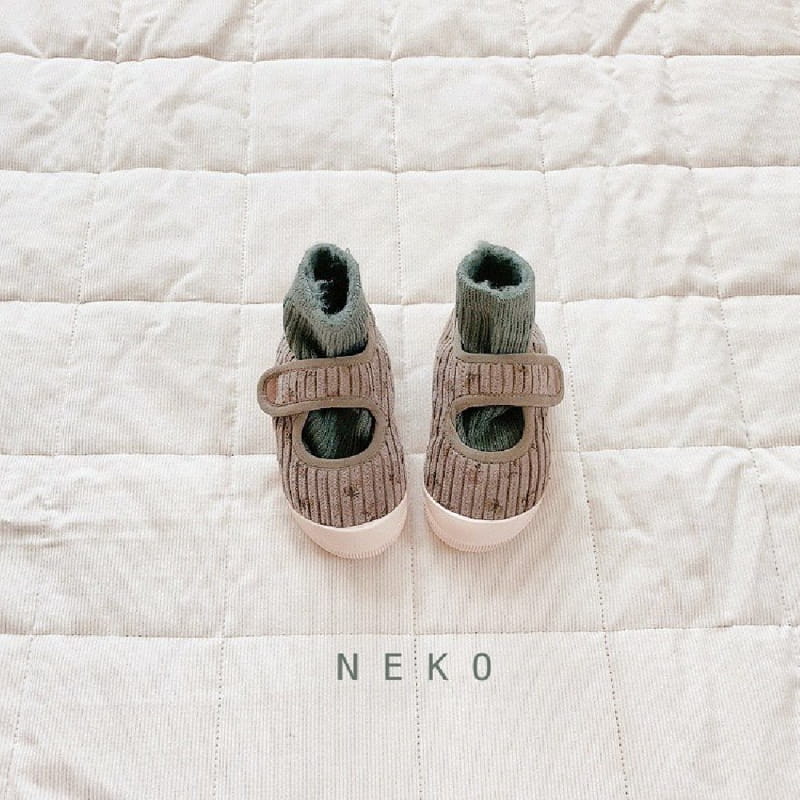 NEKO - Korean Children Fashion - #Kfashion4kids - NK 852 Rib Floral Slip-on