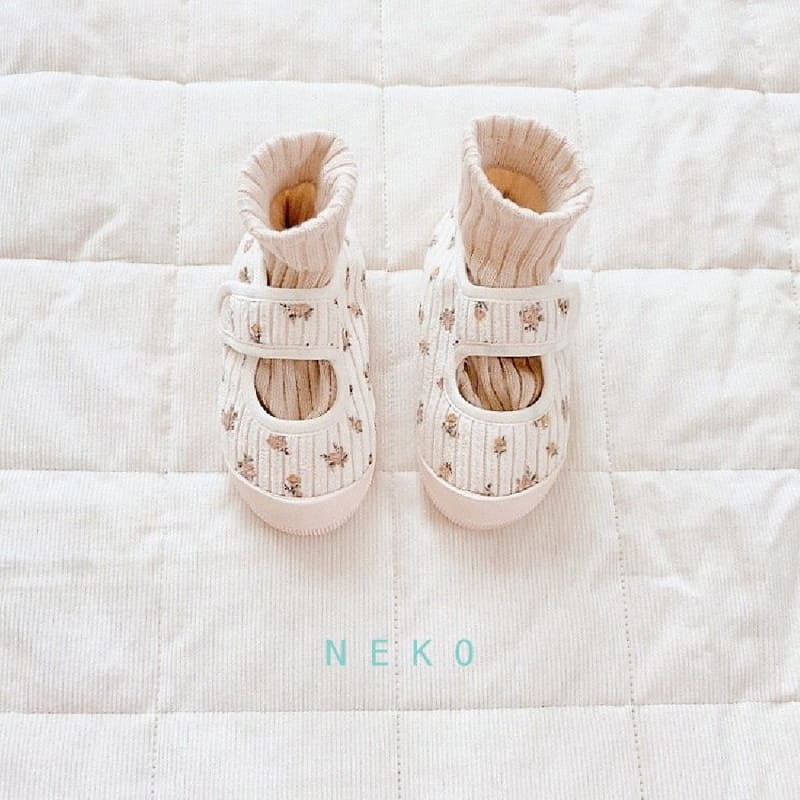 NEKO - Korean Children Fashion - #Kfashion4kids - NK 852 Rib Floral Slip-on - 10