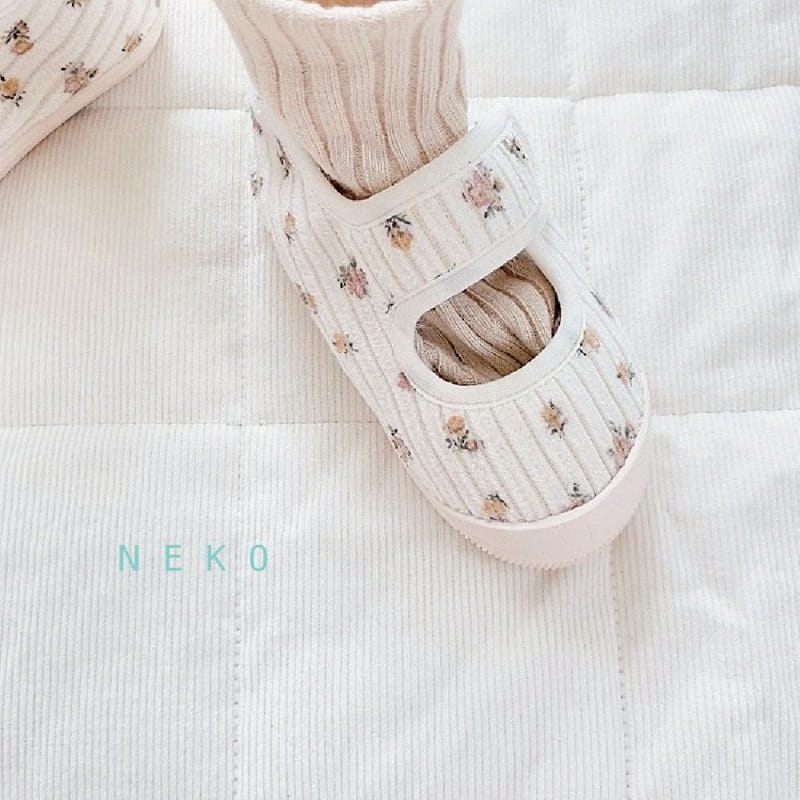 NEKO - Korean Children Fashion - #Kfashion4kids - NK 852 Rib Floral Slip-on - 11