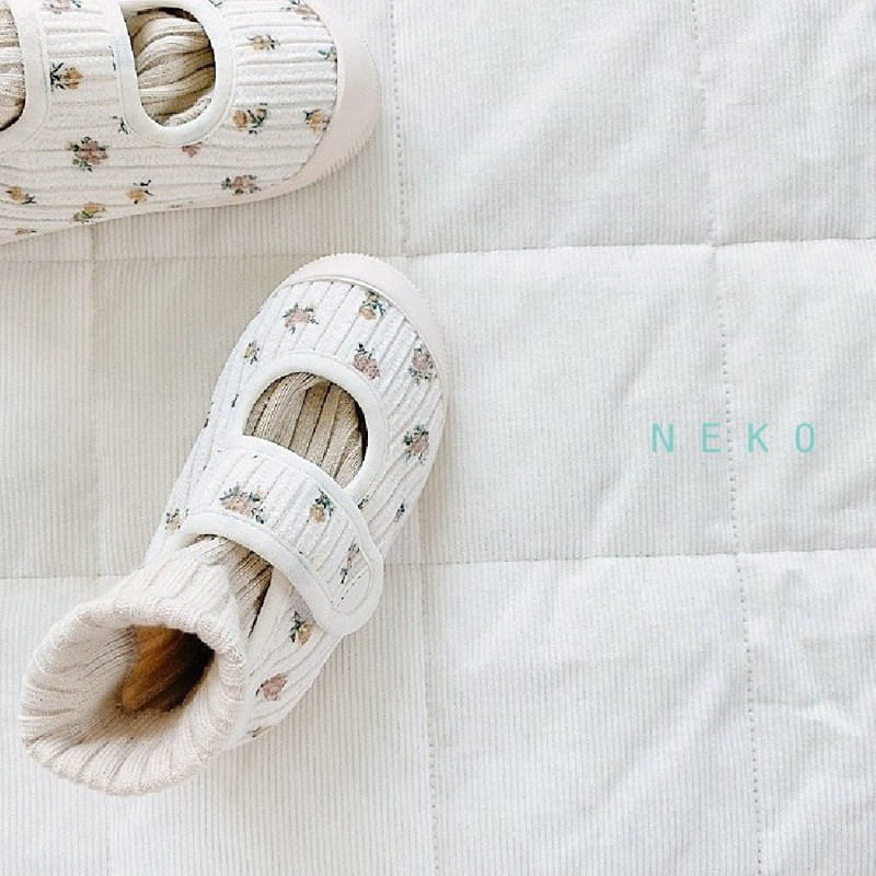 NEKO - Korean Children Fashion - #Kfashion4kids - NK 852 Rib Floral Slip-on - 4