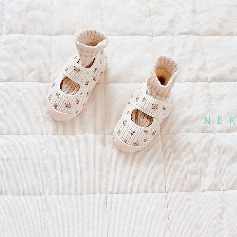 NEKO - Korean Children Fashion - #Kfashion4kids - NK 852 Rib Floral Slip-on - 5