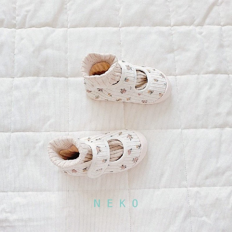 NEKO - Korean Children Fashion - #Kfashion4kids - NK 852 Rib Floral Slip-on - 7
