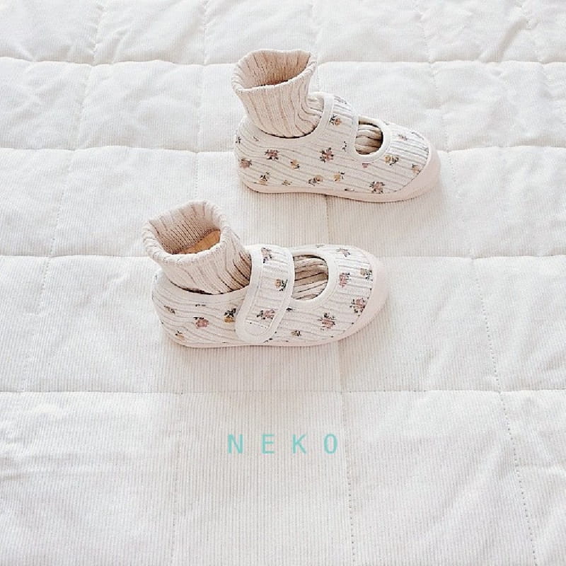 NEKO - Korean Children Fashion - #Kfashion4kids - NK 852 Rib Floral Slip-on - 8