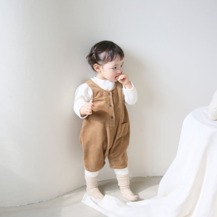 NENERU - Korean Children Fashion - #Kfashion4kids - Yam Yam Circle Dungarees Bodysuit - 2