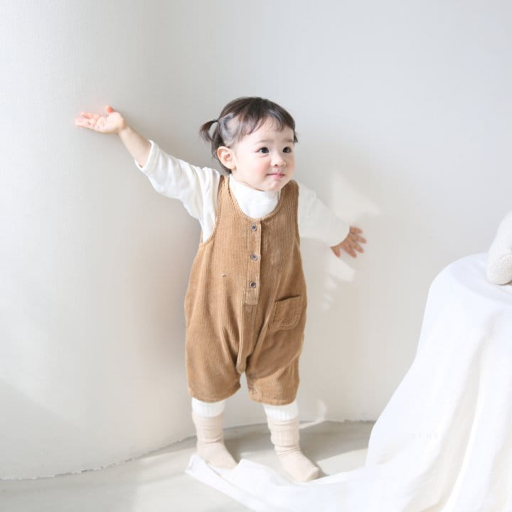 NENERU - Korean Children Fashion - #Kfashion4kids - Yam Yam Circle Dungarees Bodysuit - 3