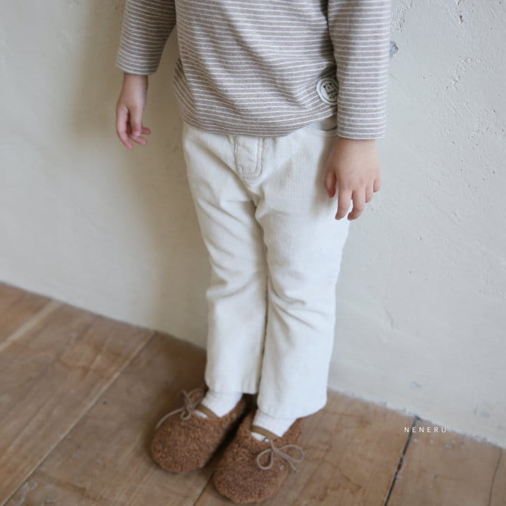 NENERU - Korean Children Fashion - #Kfashion4kids - Bebe Half Moon Stripes Tee - 7