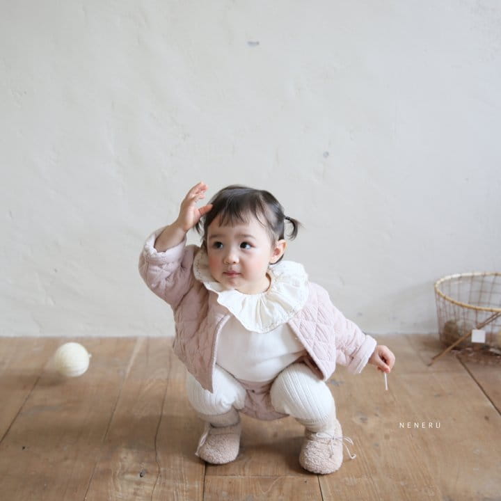NENERU - Korean Children Fashion - #Kfashion4kids - Monshell Quilting Top Bottom Set