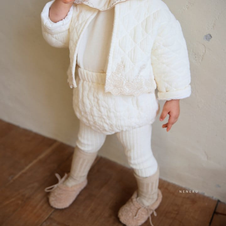 NENERU - Korean Children Fashion - #Kfashion4kids - Monshell Quilting Top Bottom Set - 10