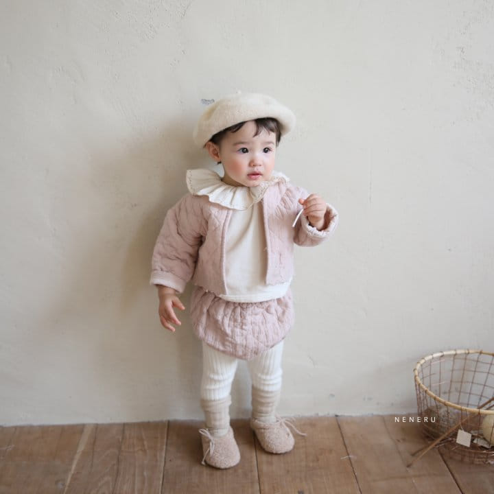 NENERU - Korean Children Fashion - #Kfashion4kids - Monshell Quilting Top Bottom Set - 2