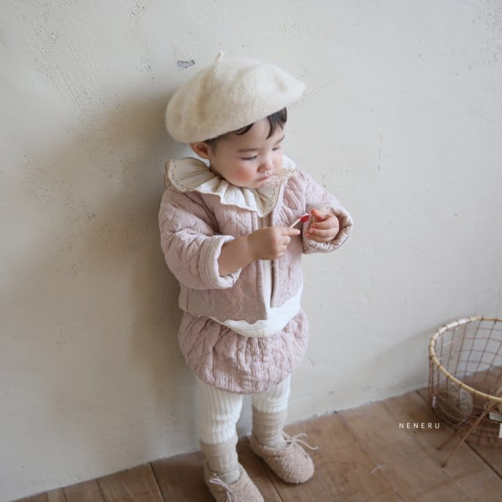 NENERU - Korean Children Fashion - #Kfashion4kids - Monshell Quilting Top Bottom Set - 3