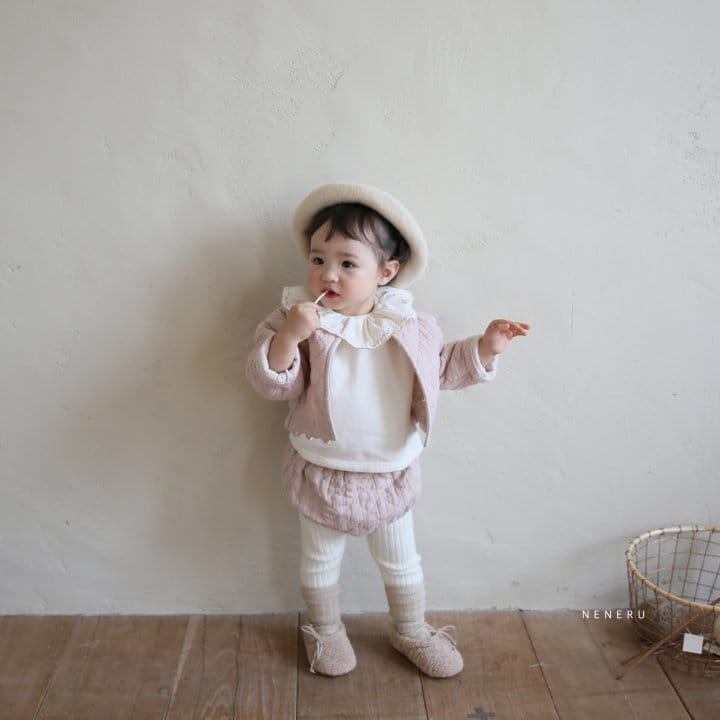 NENERU - Korean Children Fashion - #Kfashion4kids - Monshell Quilting Top Bottom Set - 5