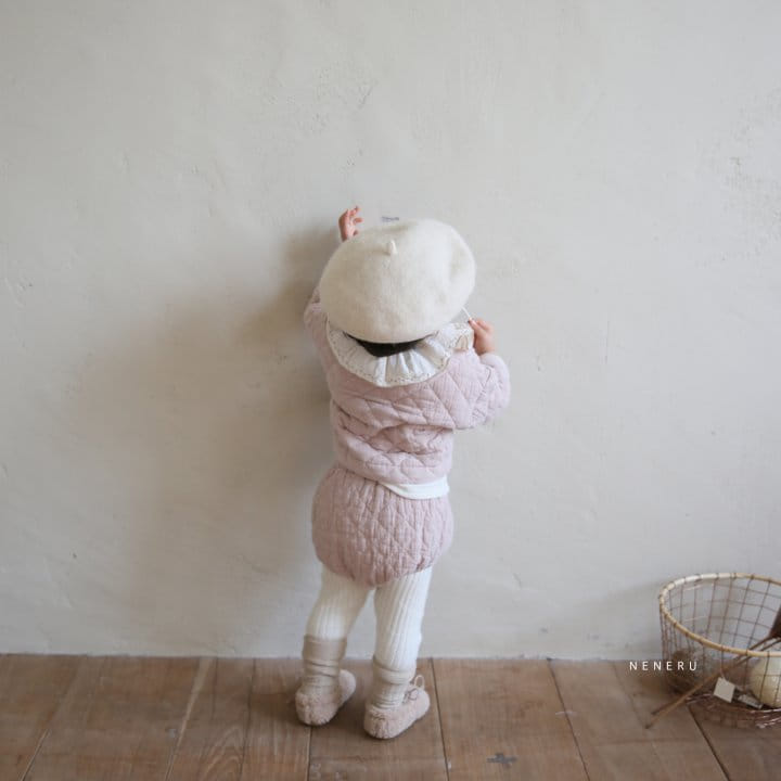 NENERU - Korean Children Fashion - #Kfashion4kids - Monshell Quilting Top Bottom Set - 6